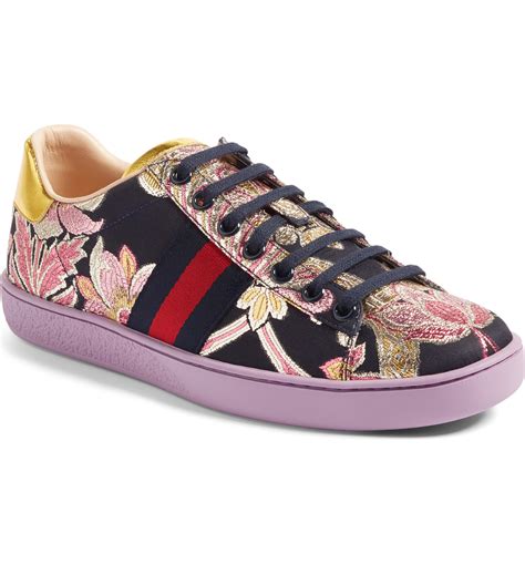 gucci aces flora|Gucci ace sneakers women.